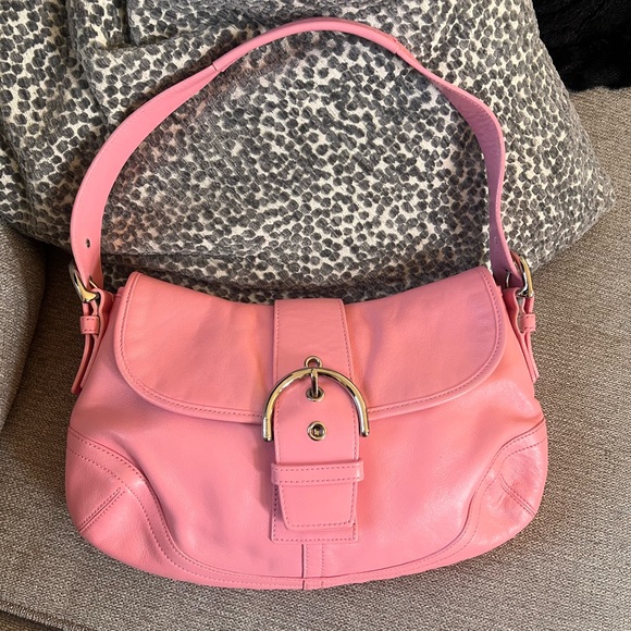 Coach Vintage Soho Satchel Pink Leather Shoulder Bag - Picture 9 of 9